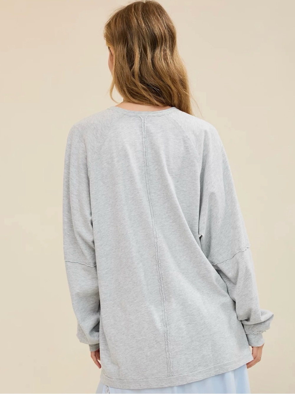 Aerie Cozy Long Sleeve Oversized Boyfriend T-Shirt - Picture 4 of 6